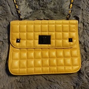 Vans Mustard Chain & Studded Crossbody Bag